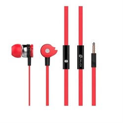 Наушники Oklick HP-S-210, вкладыши, в ушной раковине, провод 1.2 м, красные - фото 51365406