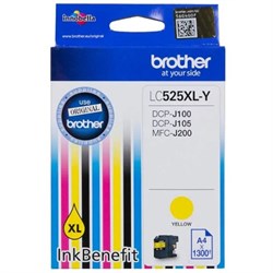 Картридж струйный Brother LC525XLY желтый для Brother DCP-J100/J105/J200 (1300стр.) - фото 51365682
