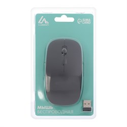 Мышь Luazon MB-1.0, беспроводная, оптическая, 1600 dpi, USB, чёрная - фото 51365826