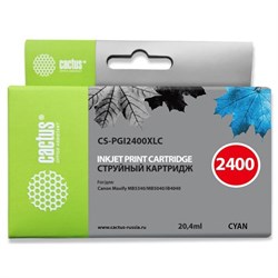 Картридж струйный Cactus CS-PGI2400XLC голубой для Canon MAXIFY iB4040/ МВ5040/ МВ5340 (20.4мл)   17 - фото 51366033
