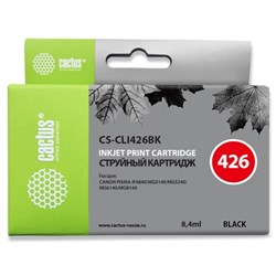 Картридж струйный Cactus CS-CLI426BK черный для Canon Pixma MG5140/5240/6140/8140/MX884 (8.2мл)   17 - фото 51366035