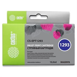 Картридж струйный Cactus CS-EPT1293 пурпурный для Epson B42/BX305/BX305F/BX320/BX525/BX625/SX420/SX4 - фото 51366044