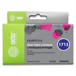 Картридж струйный Cactus CS-EPT1713 пурпурный для Epson XP-33/103/203/207/303/306/403/406 (10мл)   1 - фото 51366111