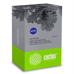 Картридж ленточный Cactus CS-SP200 фиолетовый для Star SP200/212FC/212FD/242/298 - фото 51366302