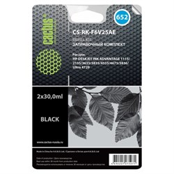 Заправочный набор Cactus CS-RK-F6V25AE черный 60м для HP DJ Ink Adv - фото 51366315