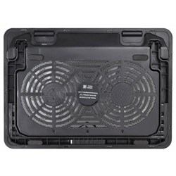 Подставка для ноутбука Buro BU-LCP156-B214H, 15.6", 2×USB, 2×140 мм вентиляторы, чёрная - фото 51366580