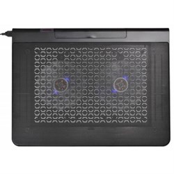 Подставка для ноутбука Buro BU-LCP170-B214, 17", 2xUSB, 2×140 мм FAN чёрная - фото 51366583