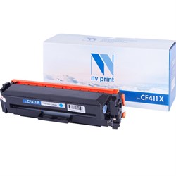 Картридж NVP NV-CF411X, для HP LaserJet ColorPro, 5000k, совместимый, голубой - фото 51366753