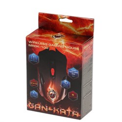 Мышь Dialog MRGK-10U Gan-Kata, игровая, беспроводная, 1600 dpi, 1xAA, USB, чёрная - фото 51366899