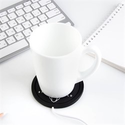 Подставка для кружки USB Stay wild, подогреватель, 10×10 см - фото 51367048