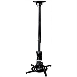 Кронштейн для проектора Cactus CS-VM-PR-01L-BK, настенный, потолочный, до 10 кг, поворот-наклон, чёрный - фото 51367270