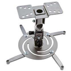 Кронштейн для проектора Cactus CS-VM-PR-04-AL, настенный, потолочный, до 10 кг, поворот-наклон, серебристый - фото 51367272