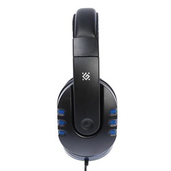 Наушники Defender Warhead G-160, игровые, микрофон, 3.5 мм, 2.5 м, черно-синий - фото 51367432