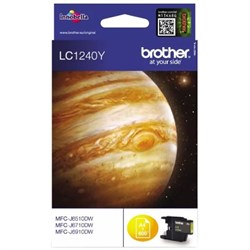 Картридж струйный Brother LC1240Y желтый для Brother MFC-J6510DW/J69010DW - фото 51367602