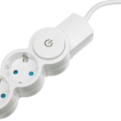 Сетевой фильтр Duwi, 5 розеток 1.5 м, с з/к, с выкл., шторками, цвет слоновая кость - фото 51367738