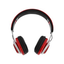 Наушники беспроводные, накладные, Luazon RX-1, Bluetooth 4.2, с микрофоном, с подсветкой LED, microSD, FM, 250 мАч, красные - фото 51367828