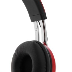 Наушники беспроводные, накладные, Luazon RX-1, Bluetooth 4.2, с микрофоном, с подсветкой LED, microSD, FM, 250 мАч, красные - фото 51367831