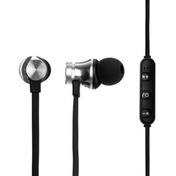 Наушники спортивные беспроводные, магнитные, Luazon VBT 1.1, вакуумные, Bluetooth 4.1, с микрофоном, 80 мАч, чёрные - фото 51368216