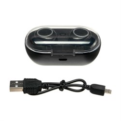 Наушники беспроводные Luazon VBT 1.20, вакуумные, Bluetooth 5.0, 40/300 мАч, чёрные - фото 51368239