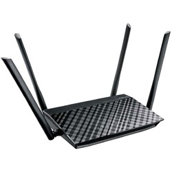 Wi-Fi роутер беспроводной Asus RT-AC1200, 10/100 Мбит, чёрный - фото 51368395