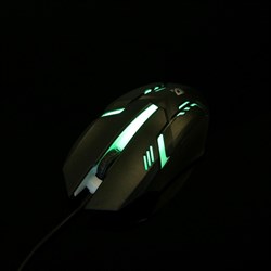 Мышь Defender Cyber MB-560L, игровая, проводная, оптическая, подсветка, 3 кнопки, 1600 dpi, черная - фото 51368542