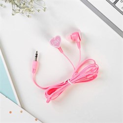 Наушники вакуумные, Love, розовые - фото 51368627