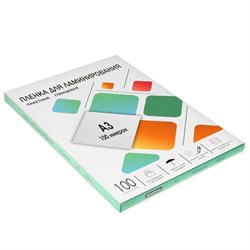 Пленка для ламинирования A3 303х426 мм, 100 мкм, 100 штук, глянцевые, Гелеос - фото 51368683
