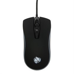 Мышь Qumo Onyx RGB M73, игровая, проводная, оптическая, 2400 dpi,  4 кнопки, USB,RGB, чёрная - фото 51368750