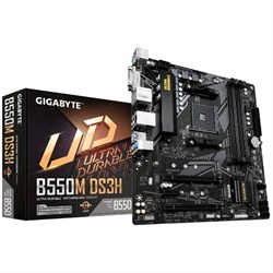 Материнская плата Gigabyte B550M DS3H, AM4, B550, 4xDDR4, DVI, HDMI, mATX - фото 51369009