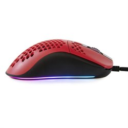 Мышь Arozzi FAVO, игровая, проводная, оптическая, 16000 dpi, красно-чёрная - фото 51369966