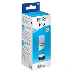 Чернила Epson 103C C13T00S24A голубой для Epson L3100/3110/3150 (65 мл) - фото 51370199