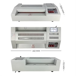 Ламинатор A4 60-250 мкм, 4 вала, скорость 62 см/мин, Гелеос «ЛМ_А4Про» - фото 51371014