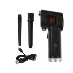 Воздуходувка для чистки компьютера и клавиатуры от пыли, беспроводная MR-02, 6000 мАч, чёрная - фото 51371061