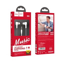 Наушники Hoco M66, проводные, вакуумные, микрофон, jack 3.5 mm, 1.2 м, белые - фото 51371804