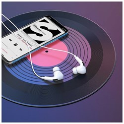 Наушники Hoco M1 Pro, проводные, вакуумные, микрофон, Jack 3.5, кабель 1.2 м, белые - фото 51371923