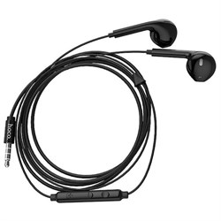 Наушники Hoco M55, проводные, вкладыши, микрофон, Jack 3.5, кабель 1.2 м, чёрные - фото 51371943