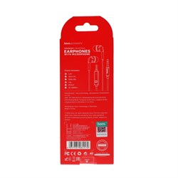 Наушники Hoco M40, проводные, вакуумные, микрофон, Jack 3.5 мм, 1.2 м, белые - фото 51371960