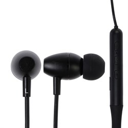 Наушники беспроводные W-21, вакуумные, Bluetooth 5.0, 150 мАч, микрофон, с ободком для шеи, чёрные - фото 51371994