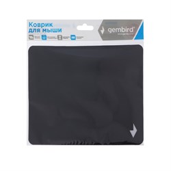 Коврик для мыши Gembird MP-BLACK, 220x180x1 мм, чёрный - фото 51372316