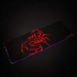 Коврик для мыши MARVO MG010, игровой, 800×305×4 мм, подсветка, чёрный - фото 51372618