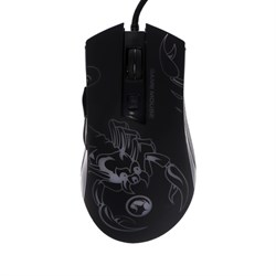 Мышь MARVO M209, игровая, проводная, подсветка, 6400 dpi, USB, чёрная - фото 51372651