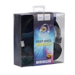 Наушники беспроводные, накладные, Hoco W25, Bluetooth 5.0, с микрофоном, 300 мАч, чёрные - фото 51372698