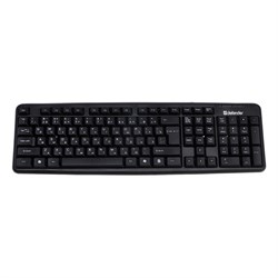 Клавиатура Defender Element HB-520, проводная, мембранная, 104 клавиш, USB, чёрная - фото 51372910