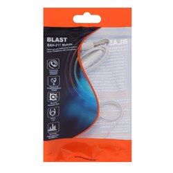 Наушники Blast BAH-217 Mobile, вакуумные, микрофон, Jack 3.5 мм, кабель 1 м, белые - фото 51372933