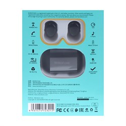 Наушники TWS беспроводные, Borofone BE35, вакуумные, Bluetooth 5.0, 45/280 мАч, с шумоподавлением, чёрные - фото 51373109
