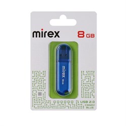 Флешка Mirex CANDY BLUE, 8 ГБ, USB 2.0, чтение до 25 Мб/с, запись до 15 Мб/с, синяя - фото 51373361