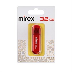 Флешка Mirex CANDY RED, 32 ГБ, USB 2.0, чтение до 25 Мб/с, запись до 15 Мб/с, красная - фото 51373368