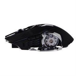 Мышь MB-2.7, игровая, беспроводная, оптическая, 800-2400 dpi, 500 мАч, подсветка, USB, черная - фото 51373555