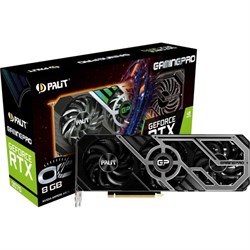 Видеокарта Palit PA-RTX3070 GAMINGPRO OC 8G V1 LHR, GeForce RTX 3070, 8Gb, GDDR6, HDMI, DP - фото 51373718