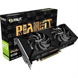 Видеокарта Palit PA-RTX2060SUPER DUAL 8G no LED, RTX 2060SUPER, 8Gb, GDDR6, DVI, HDMI, DP - фото 51373726